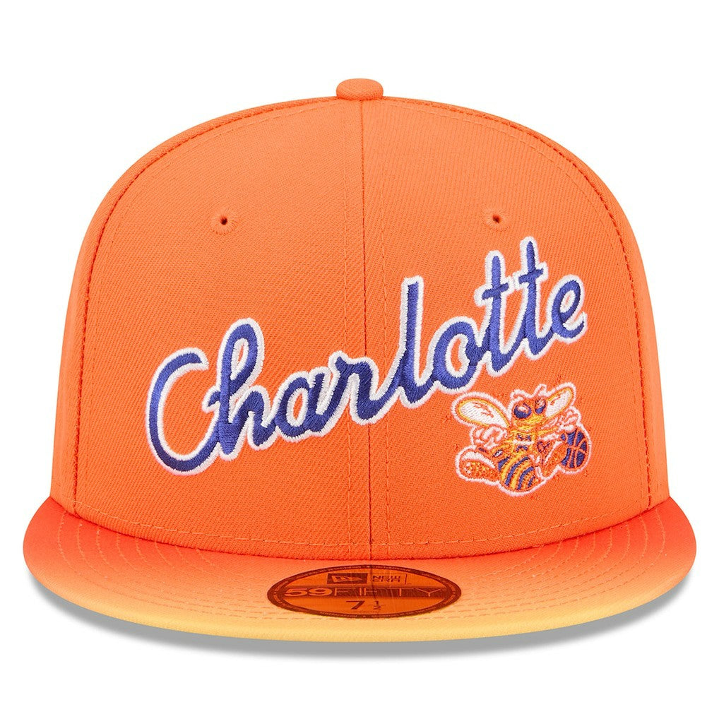 New Era Charlotte Hornets 2025/26 City Edition Alternate 59FIFTY Fitted Hat Orange