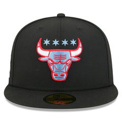 New Era Chicago Bulls 2025/26 City Edition Alternate 59FIFTY Fitted Hat Black