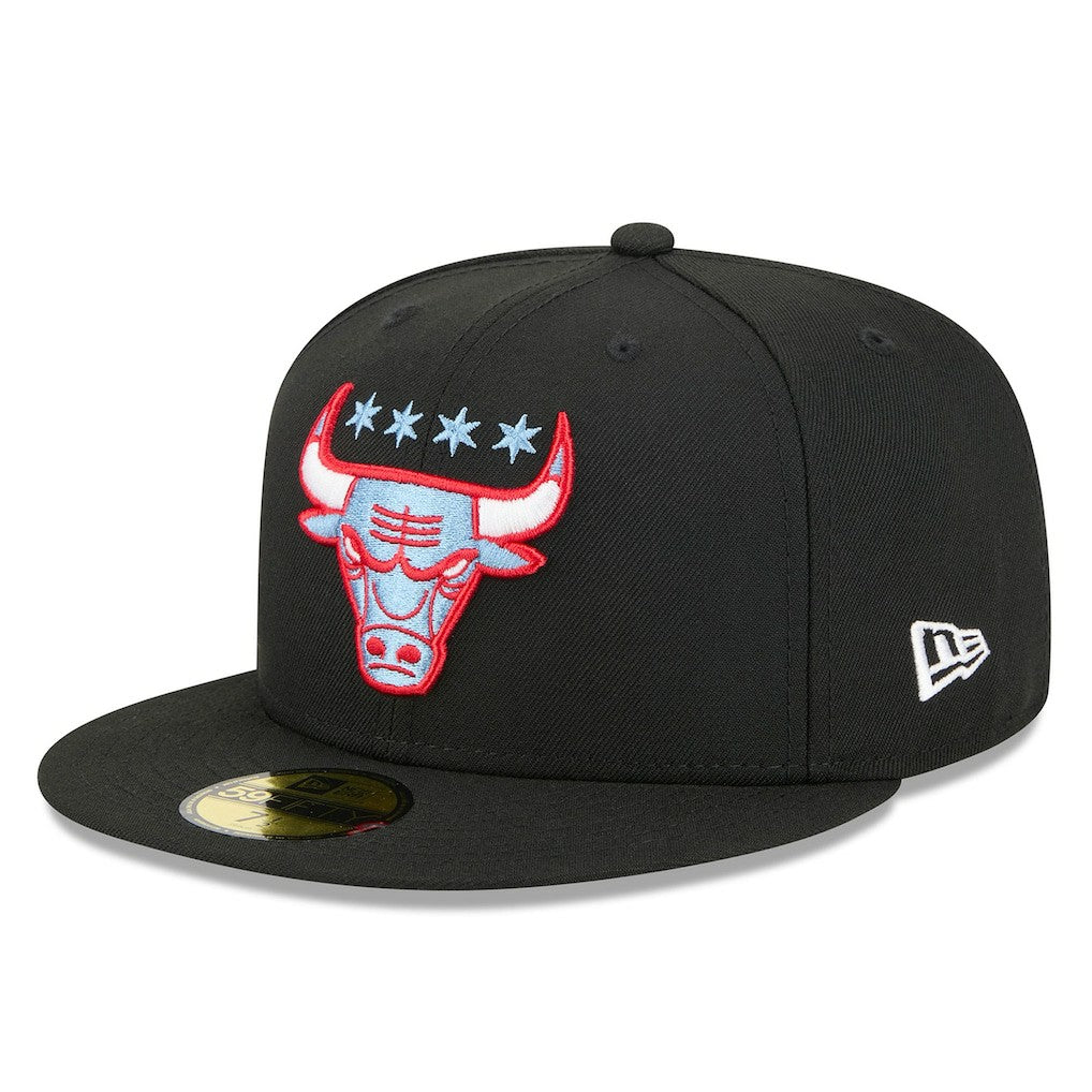 New Era Chicago Bulls 2025/26 City Edition Alternate 59FIFTY Fitted Hat Black