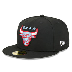 New Era Chicago Bulls 2025/26 City Edition Alternate 59FIFTY Fitted Hat Black