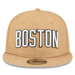 New Era Boston Celtics 2025/26 City Edition Alternate 9FIFTY Snapback Hat Gold