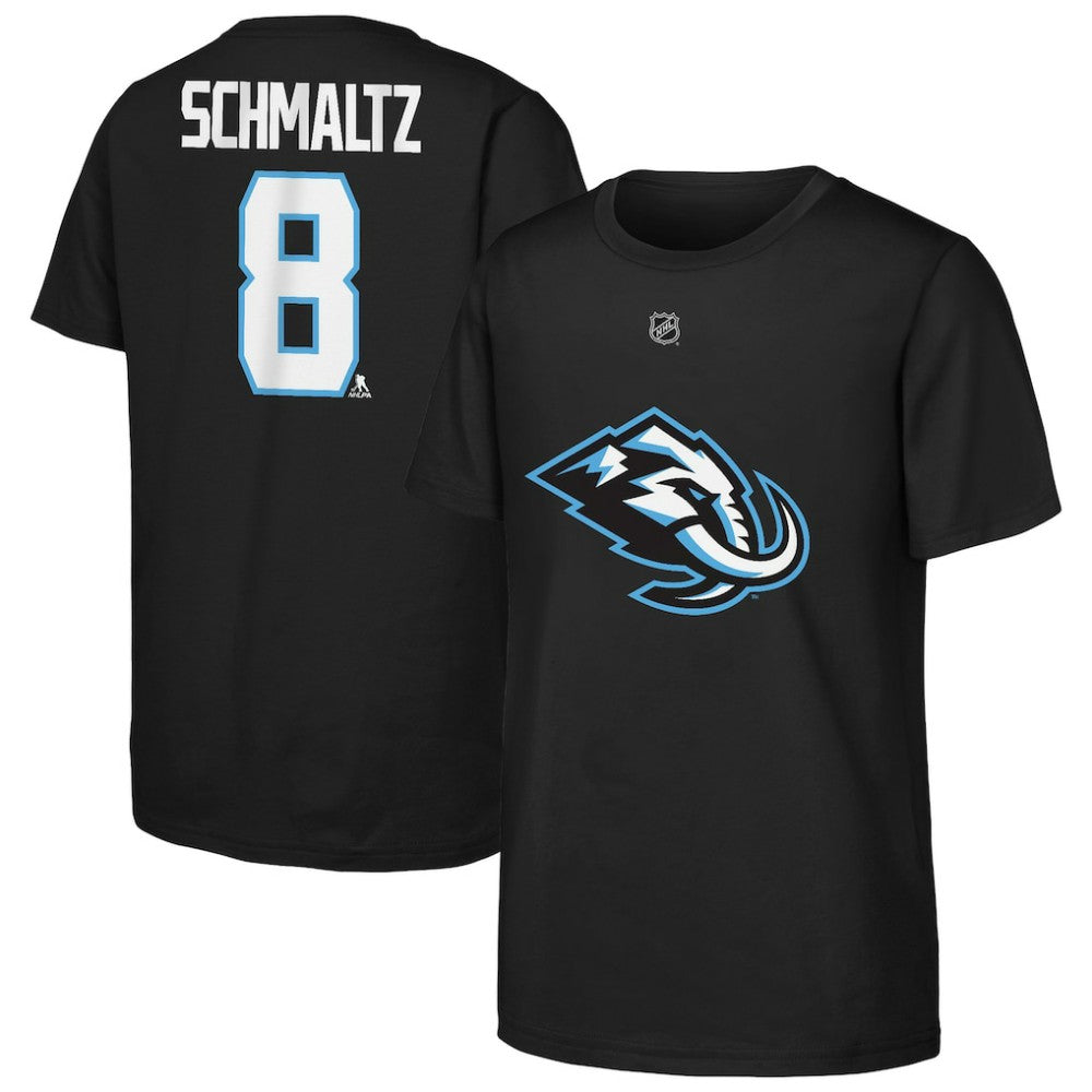 Nick Schmaltz Utah Mammoth Outerstuff Name & Number T-Shirt - Black | NHL Lifestyle