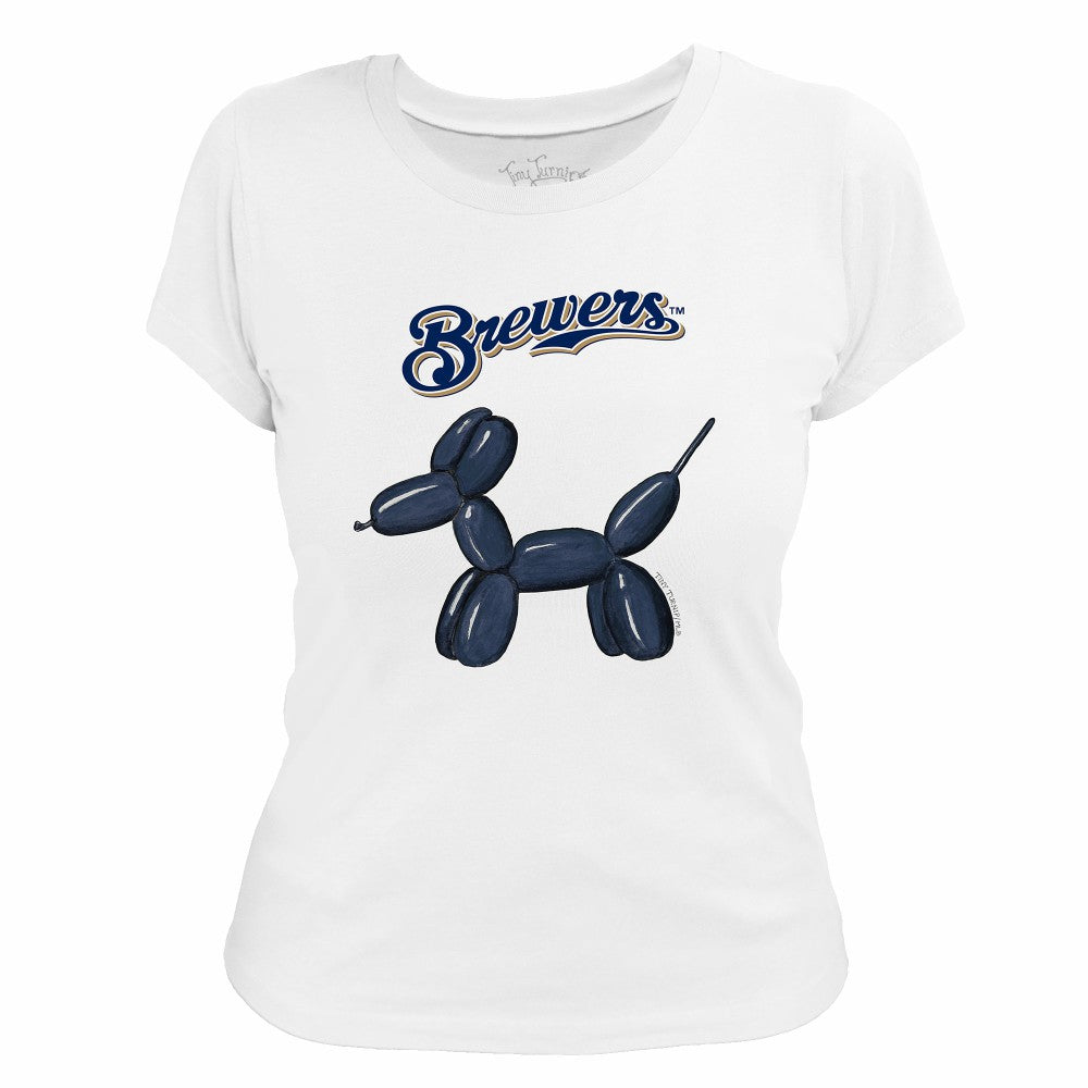 Milwaukee Brewers Tiny Turnip Women's Balloon Dog T-Shirt Sale
