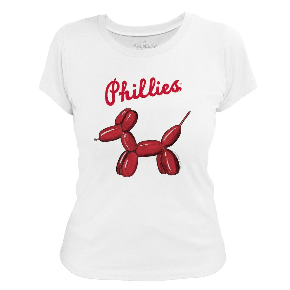 Philadelphia Phillies Tiny Turnip Women's Balloon Dog T-Shirt for sale