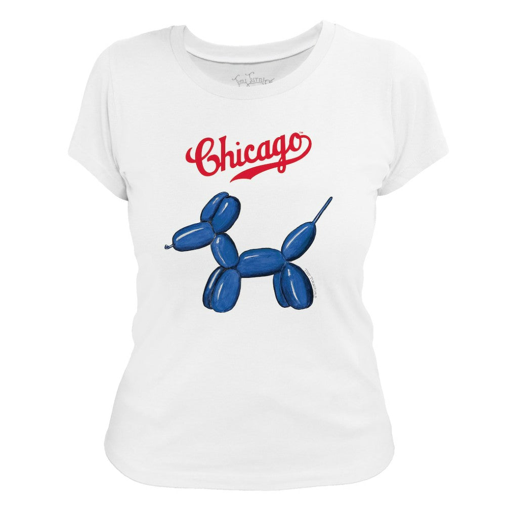 Chicago Cubs Tiny Turnip Women's Balloon Dog T-Shirt for sale