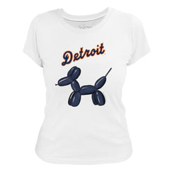 Detroit Tigers Tiny Turnip Women's Balloon Dog T-Shirt for sale
