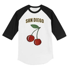 San Diego Padres Tiny Turnip Youth Cherries 3/4-Sleeve Raglan Baseball T-Shirt Discount