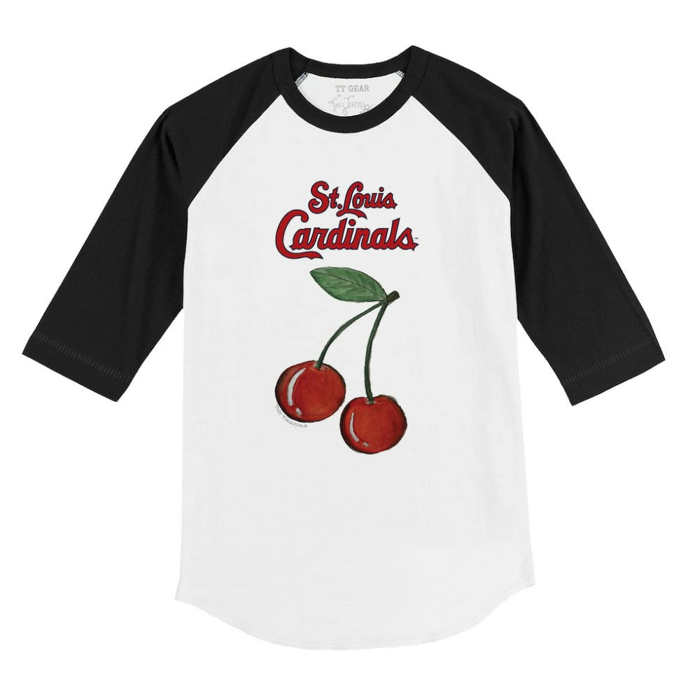 St. Louis Cardinals Tiny Turnip Youth Cherries 3/4-Sleeve Raglan Baseball T-Shirt Near Me