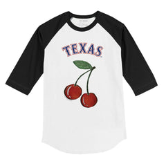 Texas Rangers Tiny Turnip Youth Cherries 3/4-Sleeve Raglan Baseball T-Shirt Sale