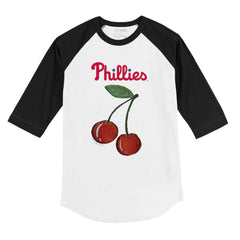 Philadelphia Phillies Tiny Turnip Youth Cherries 3/4-Sleeve Raglan Baseball T-Shirt Online
