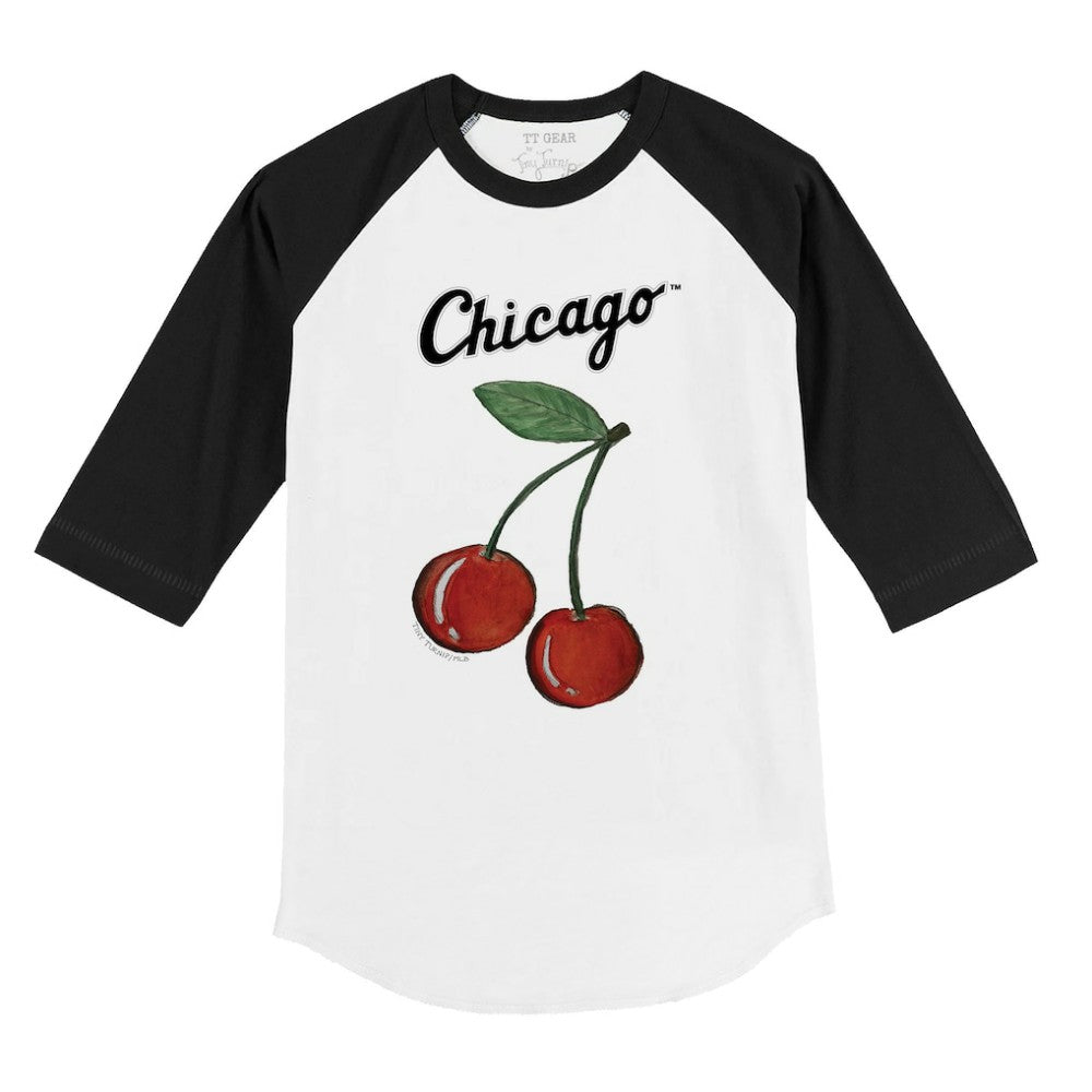 Chicago White Sox Tiny Turnip Youth Cherries 3/4-Sleeve Raglan Baseball T-Shirt Outlet