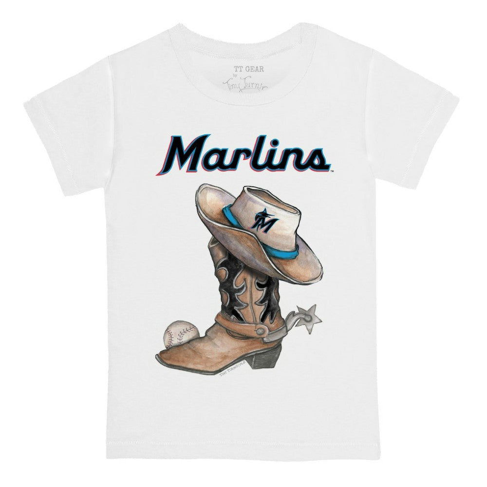 Miami Marlins Tiny Turnip Youth Cowboy Boot T-Shirt Sale