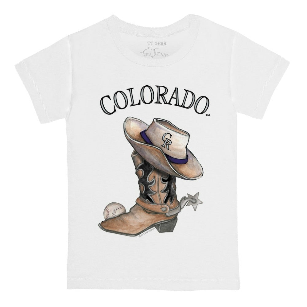 Colorado Rockies Tiny Turnip Youth Cowboy Boot T-Shirt Online