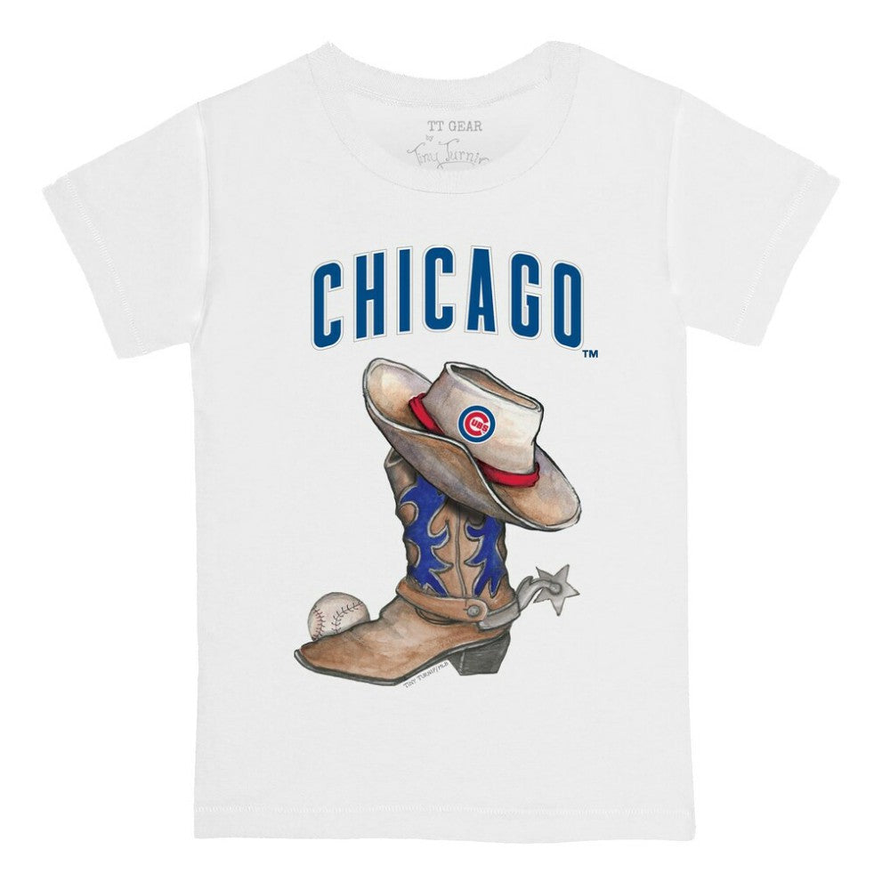 Chicago Cubs Tiny Turnip Youth Cowboy Boot T-Shirt for sale