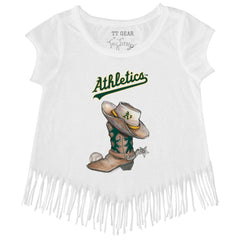 Athletics Tiny Turnip Girls Youth Cowboy Boot Fringe T-Shirt Sale