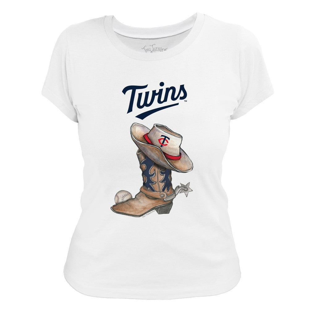 Minnesota Twins Tiny Turnip Women's Cowboy Boot T-Shirt Discount