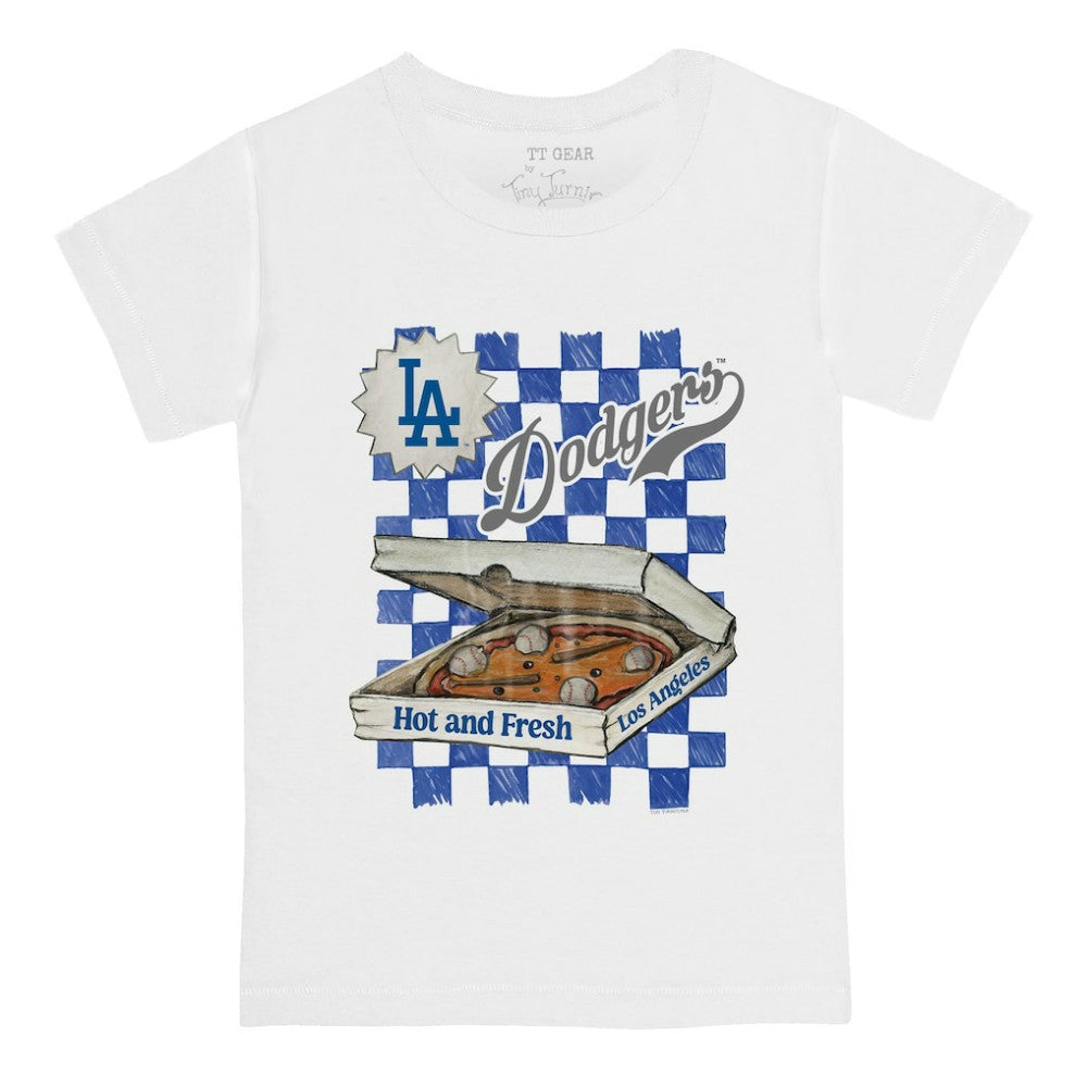 Los Angeles Dodgers Tiny Turnip Youth Pizza T-Shirt Discount