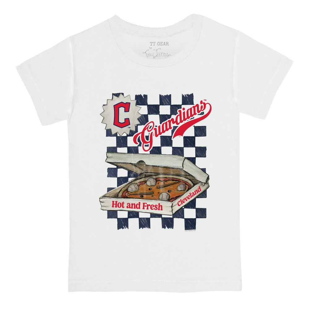 Cleveland Guardians Tiny Turnip Youth Pizza T-Shirt Outlet