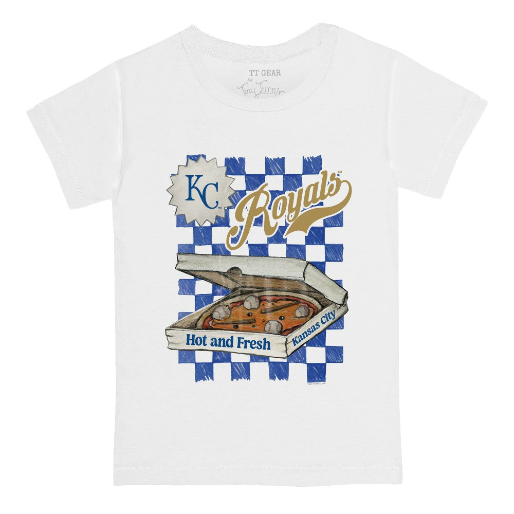 Kansas City Royals Tiny Turnip Youth Pizza T-Shirt Discount