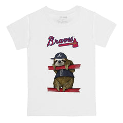 Atlanta Braves Tiny Turnip Youth Sloth T-Shirt Outlet