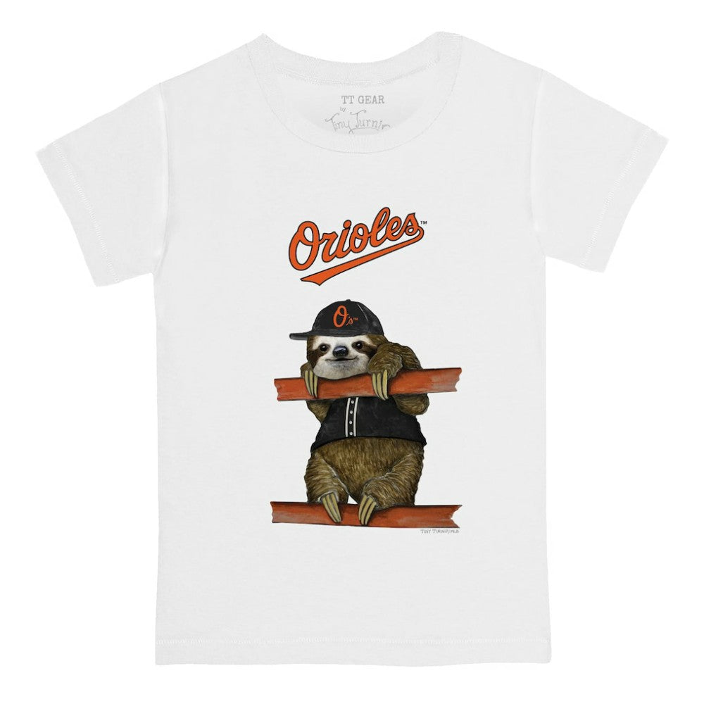 Baltimore Orioles Tiny Turnip Youth Sloth T-Shirt Outlet