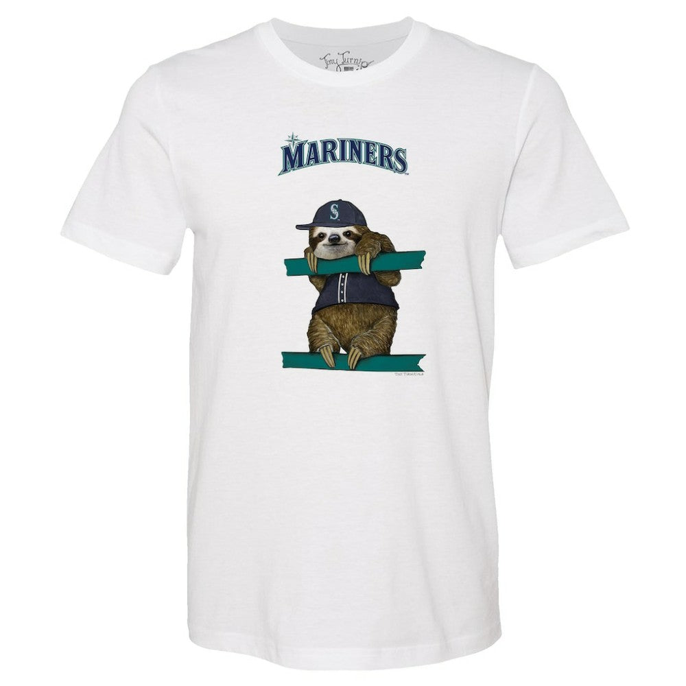Seattle Mariners Tiny Turnip Unisex Sloth T-Shirt for sale
