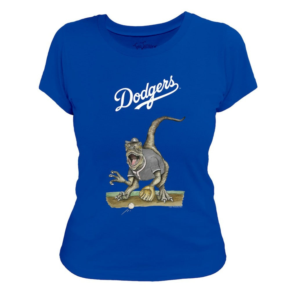 Los Angeles Dodgers Tiny Turnip Women's Velociraptor T-Shirt Discount