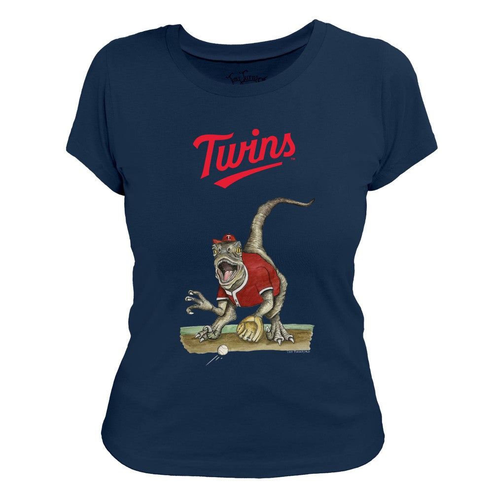 Minnesota Twins Tiny Turnip Women's Velociraptor T-Shirt Sale