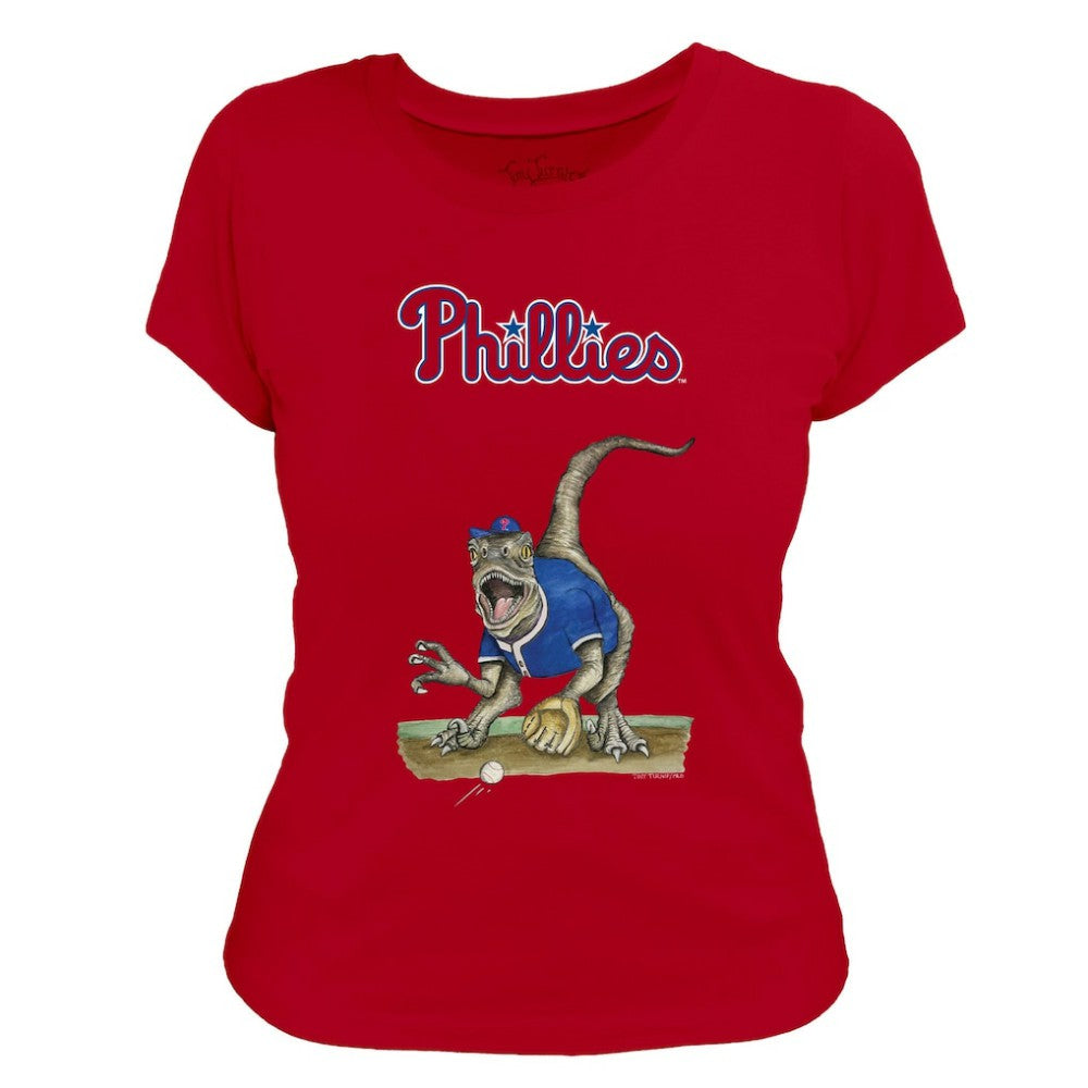 Philadelphia Phillies Tiny Turnip Women's Velociraptor T-Shirt Sale