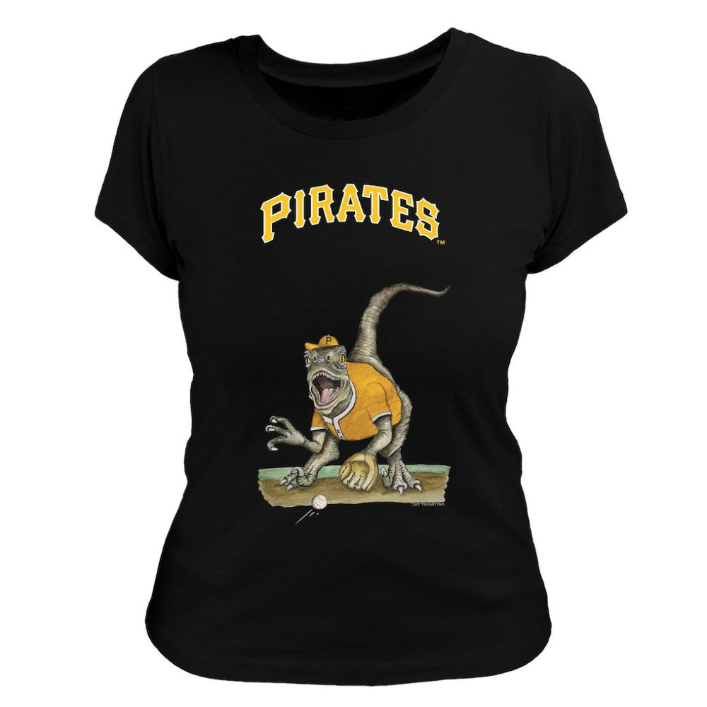 Pittsburgh Pirates Tiny Turnip Women's Velociraptor T-Shirt for sale