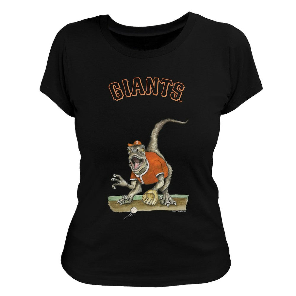San Francisco Giants Tiny Turnip Women's Velociraptor T-Shirt Outlet