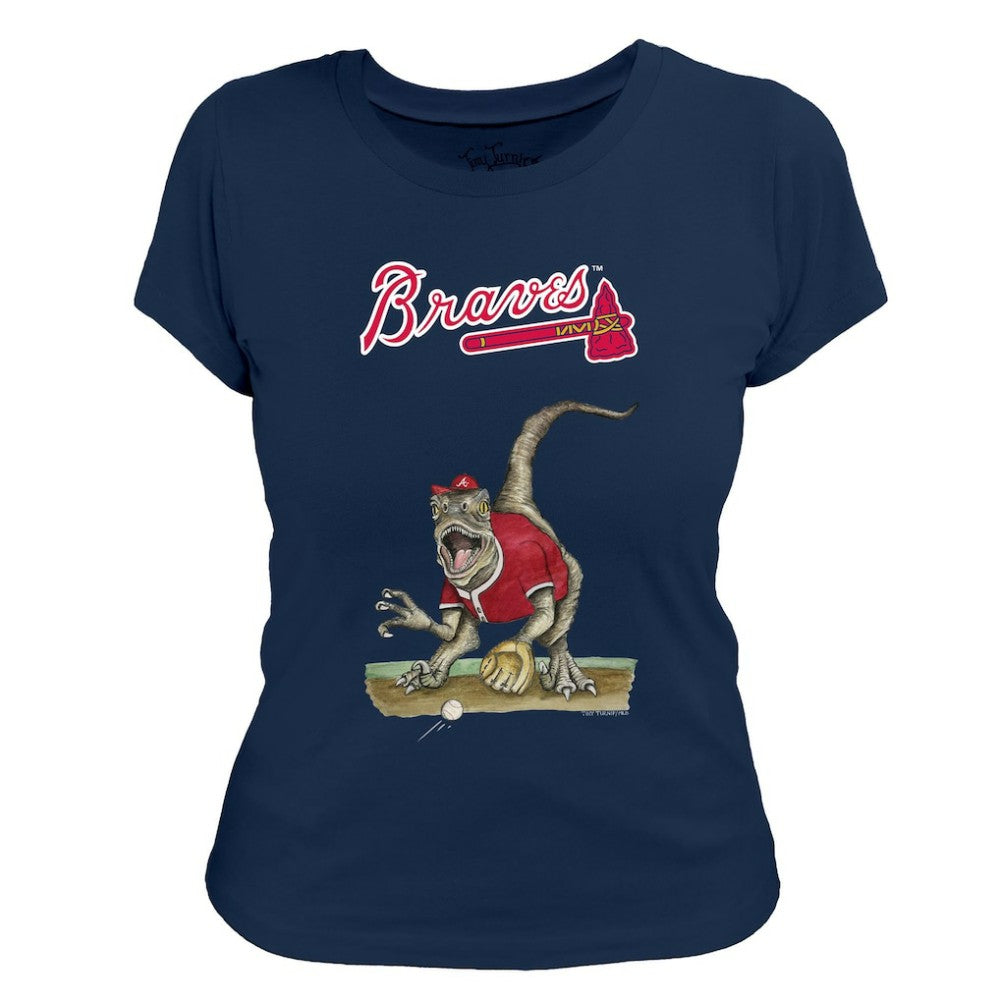Atlanta Braves Tiny Turnip Women's Velociraptor T-Shirt Discount