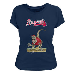 Atlanta Braves Tiny Turnip Women's Velociraptor T-Shirt Discount