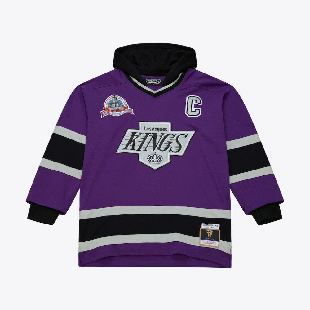 Los Angeles Kings Mitchell & Ness x Just Don Jersey Hoodie - Purple | NHL online