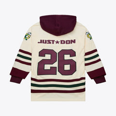 Chicago Blackhawks Mitchell & Ness x Just Don Jersey Hoodie - Cream | NHL sale