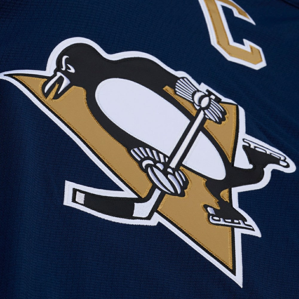 Pittsburgh Penguins Mitchell & Ness x Just Don Jersey Hoodie - Navy | NHL Lifestyle