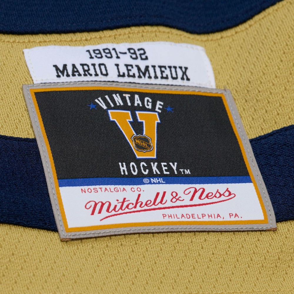Pittsburgh Penguins Mitchell & Ness x Just Don Jersey Hoodie - Navy | NHL Lifestyle