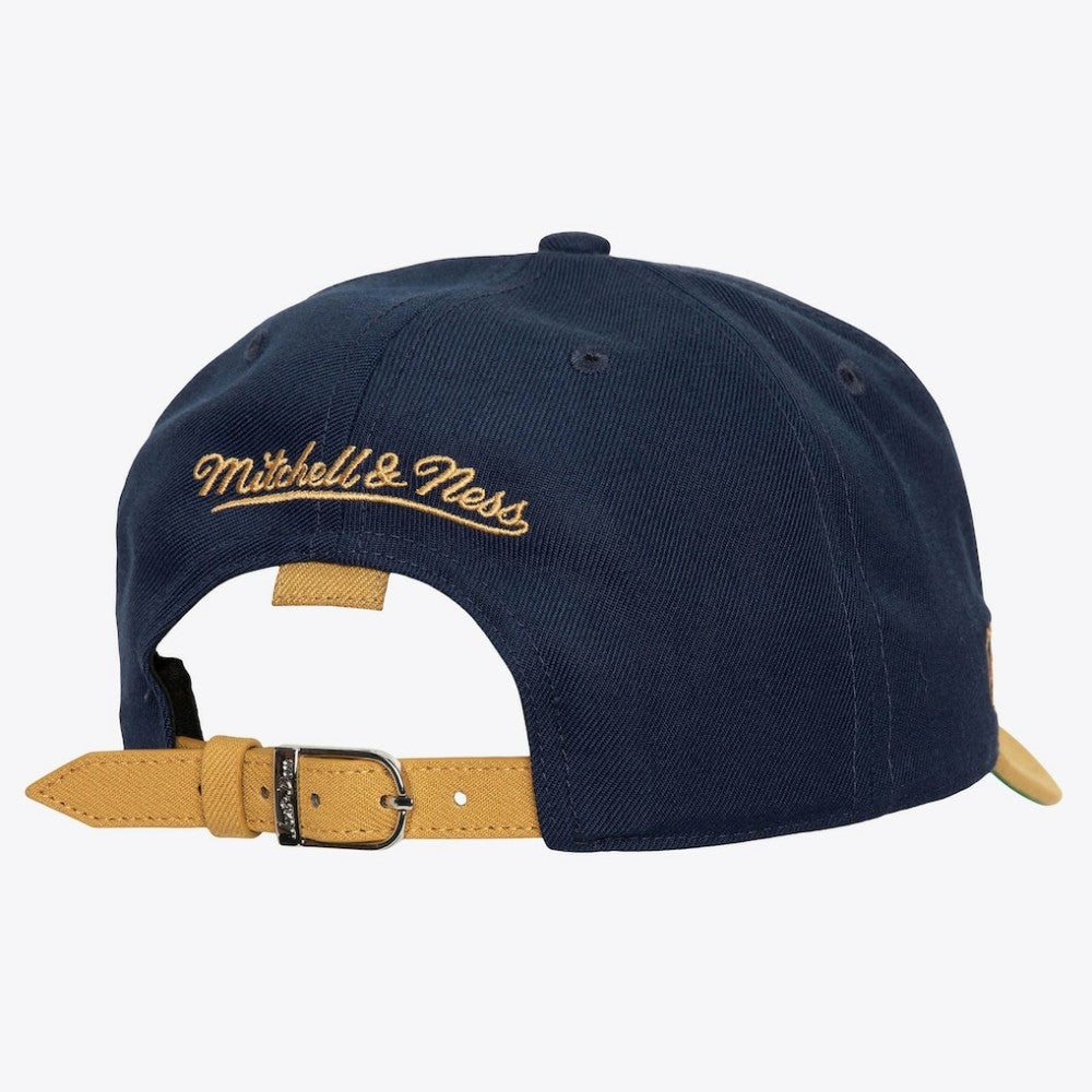 Pittsburgh Penguins Mitchell & Ness x Just Don Wave Script Pro Strapback Hat - Navy/Gold | NHL near me