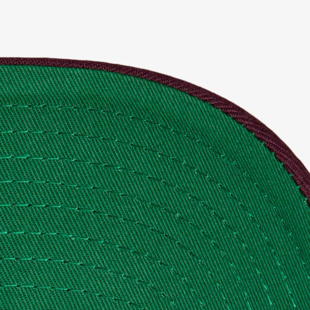 Detroit Red Wings Mitchell & Ness x Just Don Wave Script Pro Strapback Hat - Black/Maroon | NHL discount