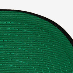 Chicago Blackhawks Mitchell & Ness x Just Don Wave Script Pro Strapback Hat - Green/Black | NHL Lifestyle