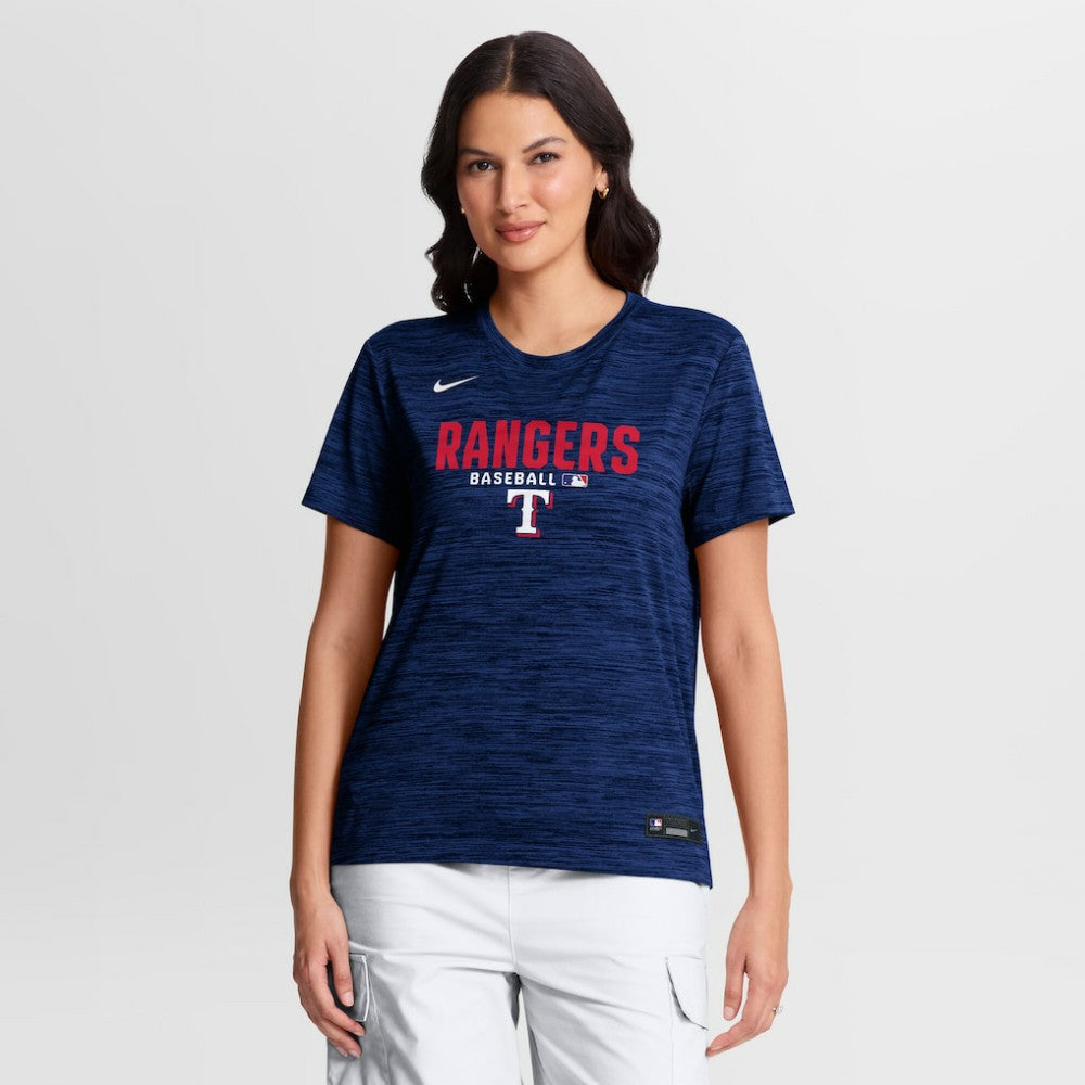 Texas Rangers Nike Women's Authentic Collection Velocity Dri-FIT T-Shirt Discount