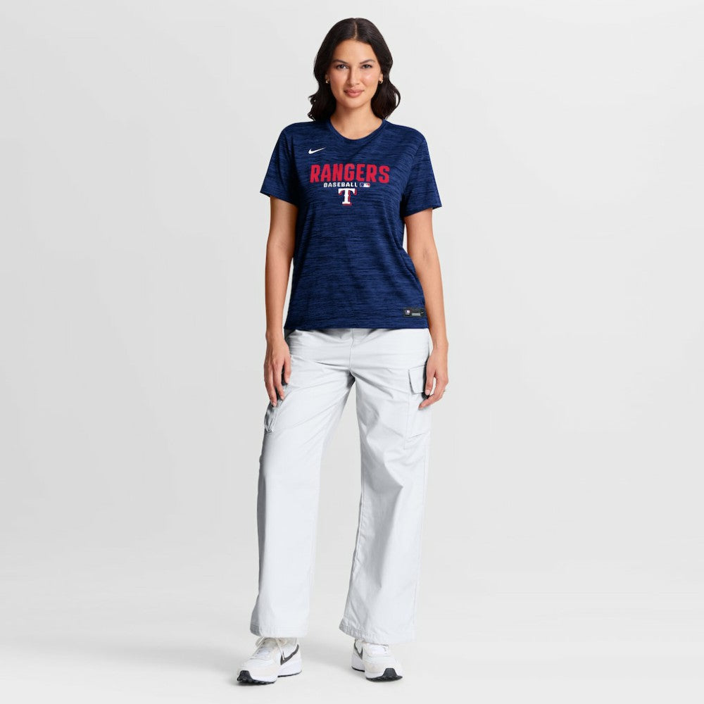 Texas Rangers Nike Women's Authentic Collection Velocity Dri-FIT T-Shirt Discount