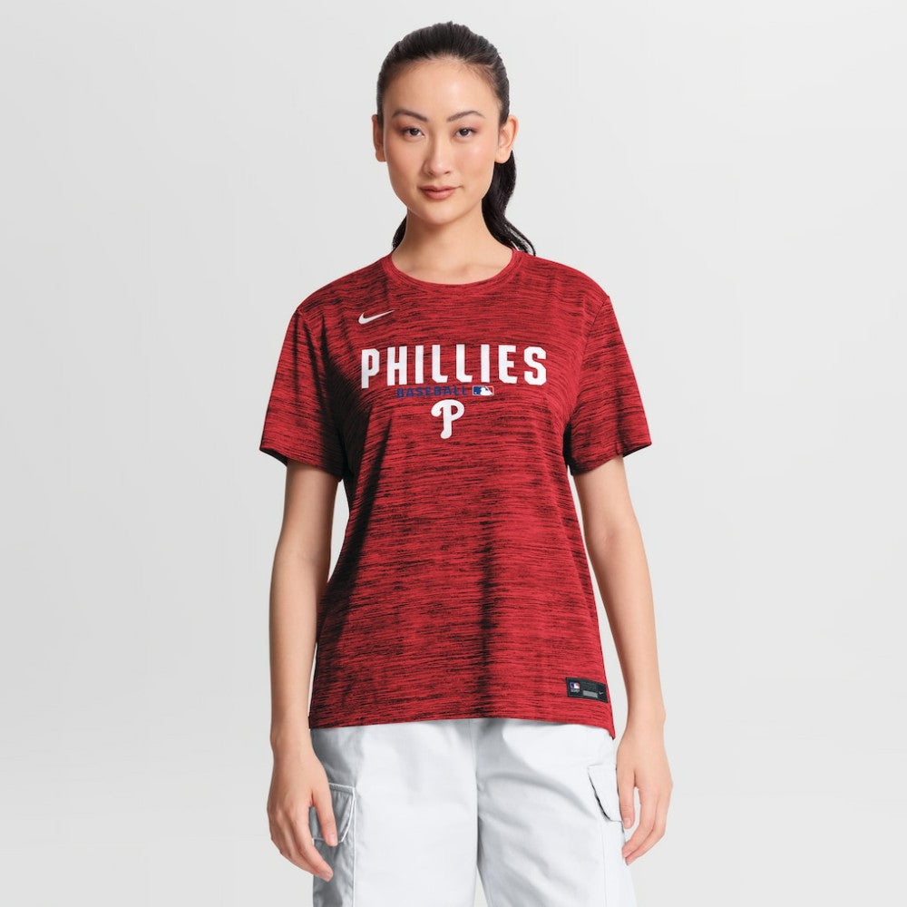 Philadelphia Phillies Nike Women's Authentic Collection Velocity Dri-FIT T-Shirt Outlet