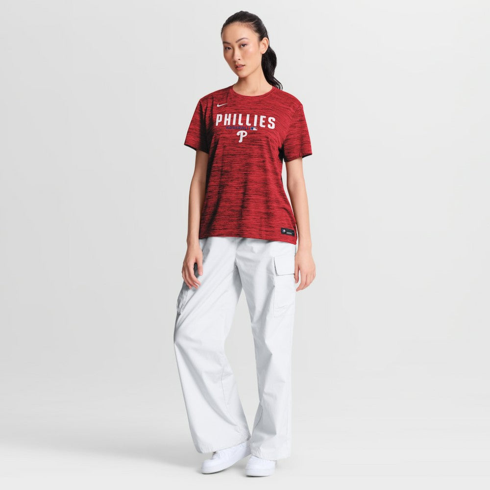 Philadelphia Phillies Nike Women's Authentic Collection Velocity Dri-FIT T-Shirt Outlet