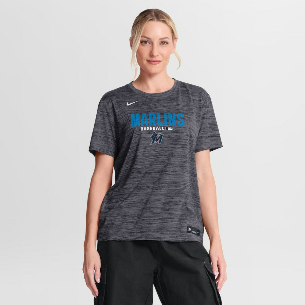 Miami Marlins Nike Women's Authentic Collection Velocity Dri-FIT T-Shirt Online