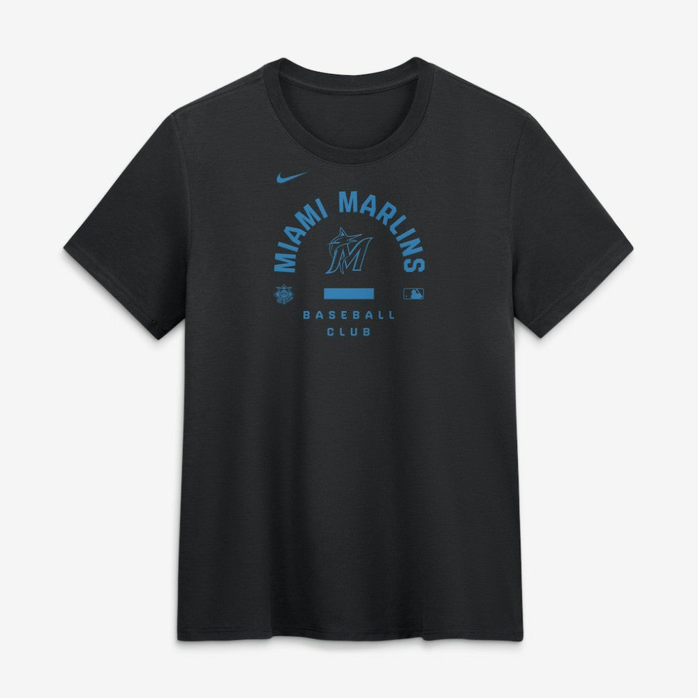 Miami Marlins Nike Women's Authentic Collection Early Work Tri-Blend Dri-FIT T-Shirt Discount