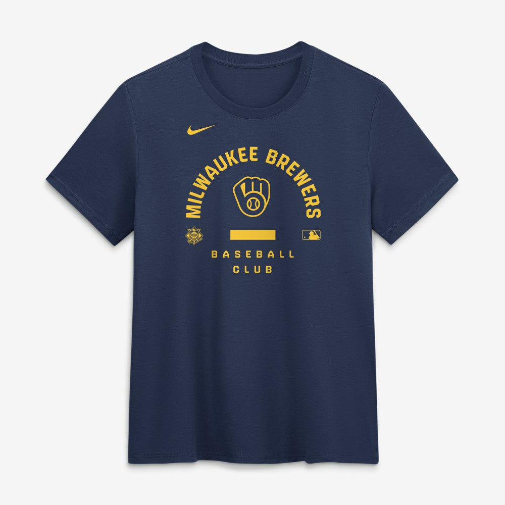 Milwaukee Brewers Nike Women's Authentic Collection Early Work Tri-Blend Dri-FIT T-Shirt Near Me