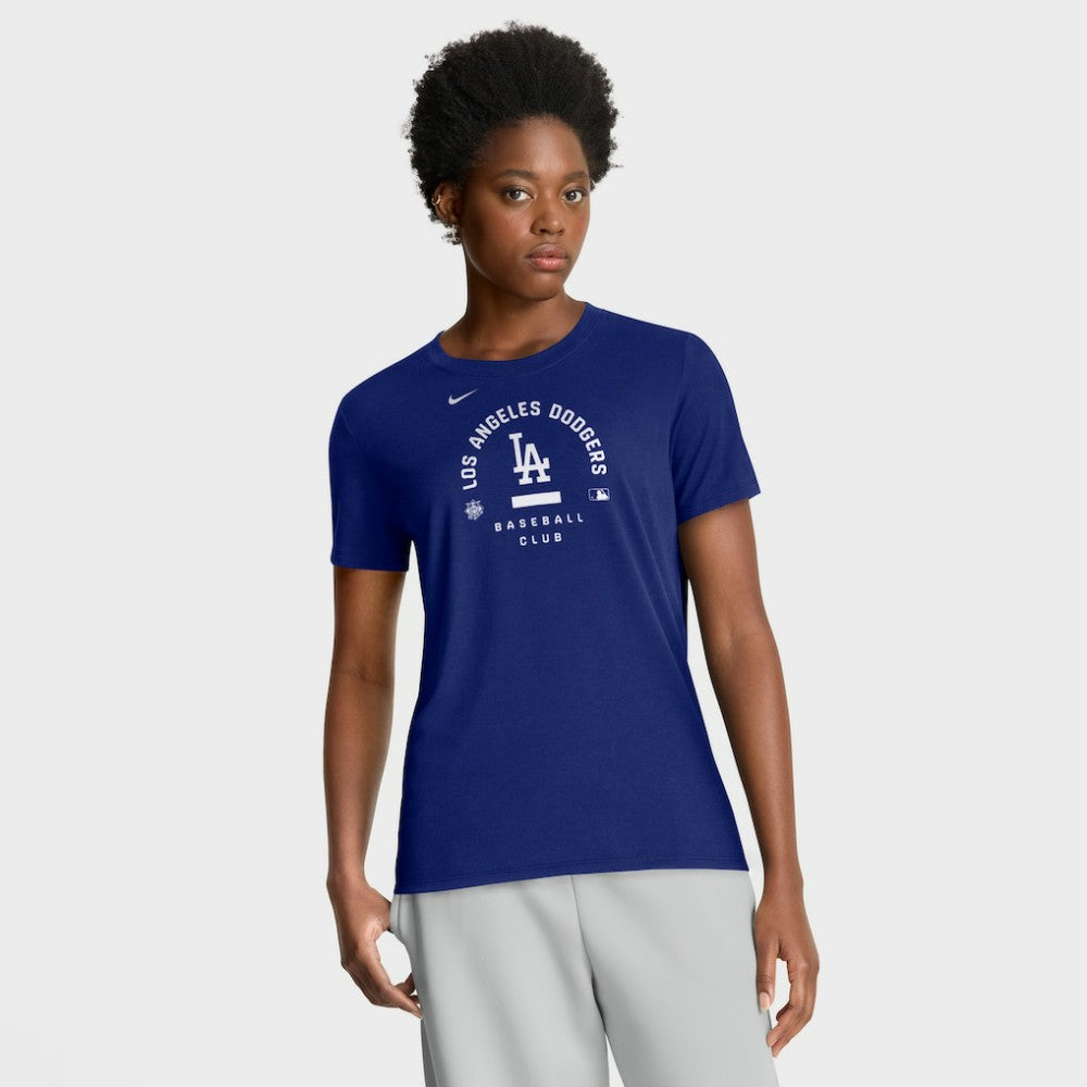 Los Angeles Dodgers Nike Women's Authentic Collection Early Work Tri-Blend Dri-FIT T-Shirt Discount