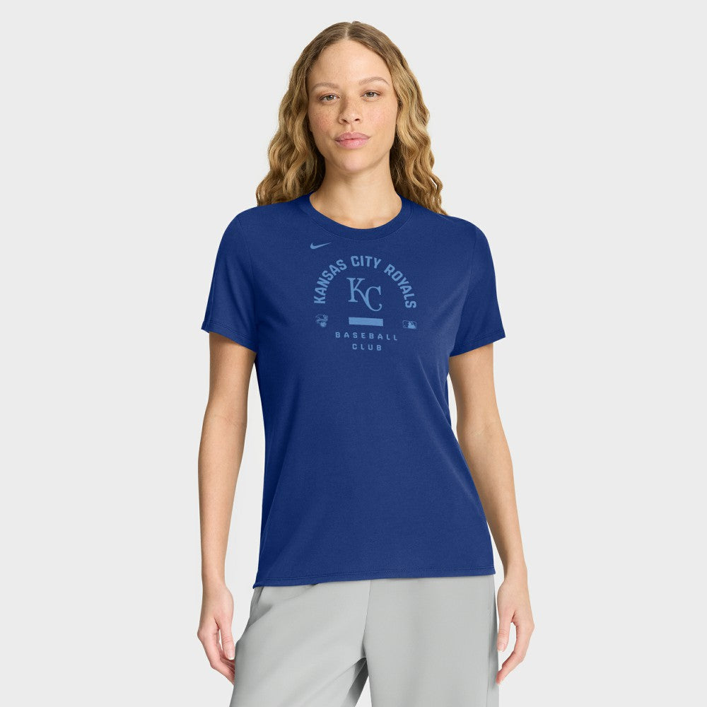 Kansas City Royals Nike Women's Authentic Collection Early Work Tri-Blend Dri-FIT T-Shirt Outlet