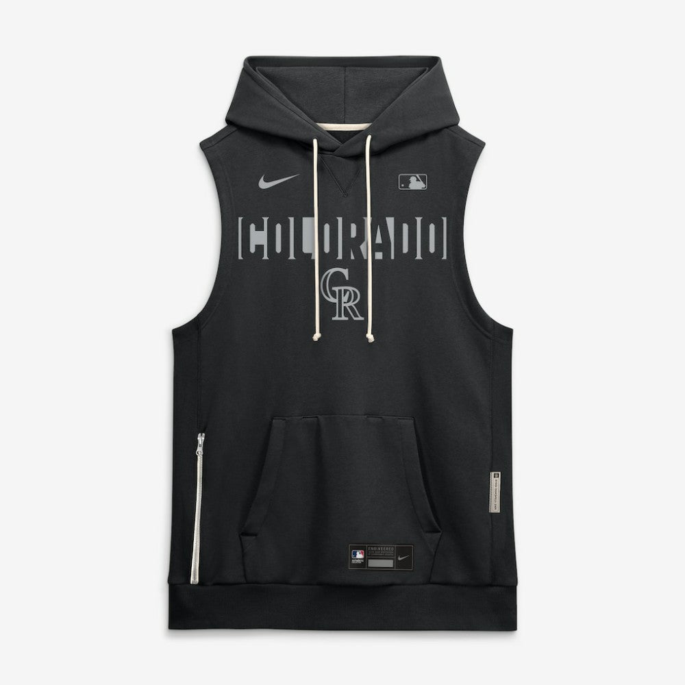 Colorado Rockies Nike Authentic Collection Standard Issue Dri-FIT Sleeveless Hoodie Outlet
